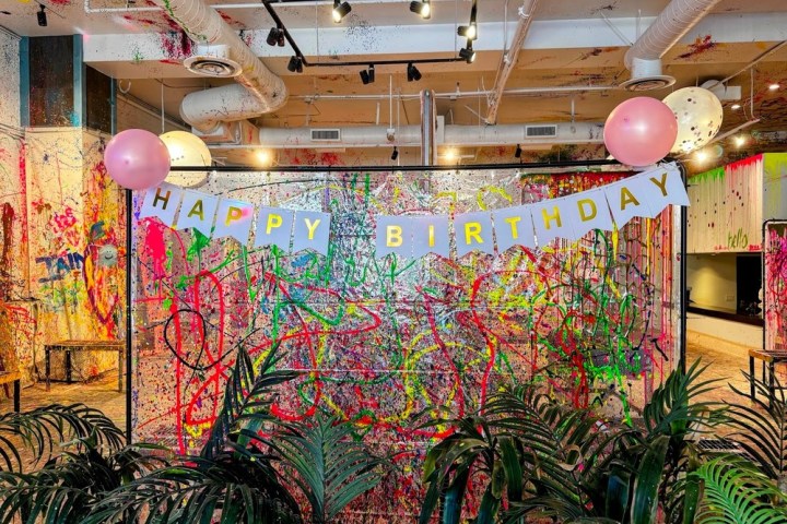 a room filled with furniture and vase of flowers on a plant